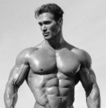 Muscles of bodybuilder Mike O'Hearn