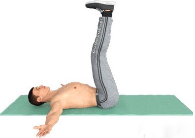 Toque dos pés Abdominal Crunch