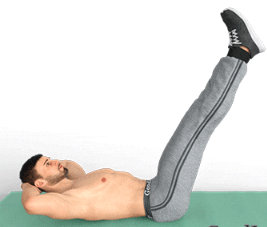 Knee-Elbow Crunches and Leg Extension