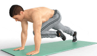 Diagonal climbing, abdominal exercise