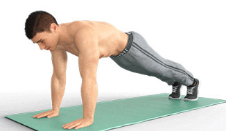 Diagonal climbing to strengthen abs