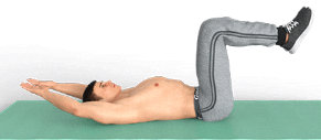 Exercice : Torsion des bras pour les abdominaux