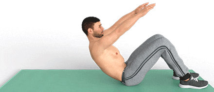 Forward Arms Bull Raise for Abs