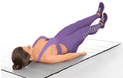 Abdominal scissor on the floor