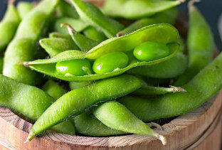 Edamame, a food rich in vegetable protein