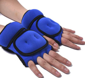Weighted gloves for running