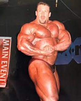 Dorian Yates in muscle volume stage