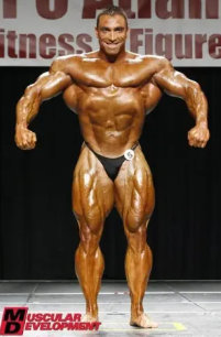 Marcos Chacón in professional bodybuilding competition