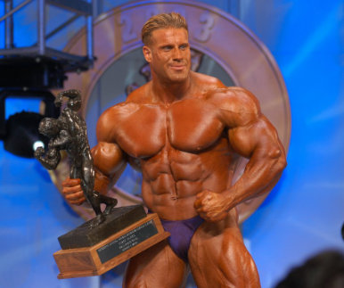 Bodybuilder Jay Cutler defined and in competition