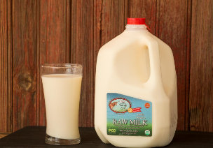 Whole cow's milk, one of the best foods to gain weight
