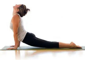 Back stretch with cobra pose