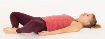 Muscle stretch in butterfly pose