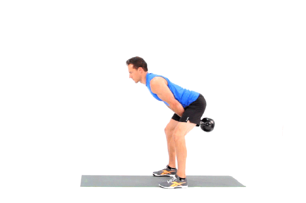 kettlebell swing exercise