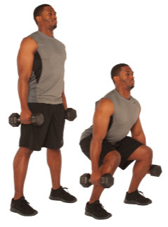 How to do dumbbell squats