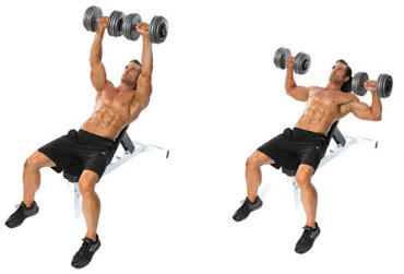 incline dumbbell press, pectoral exercises