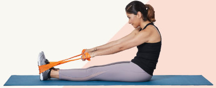 How to stretch your lower body with a resistance band