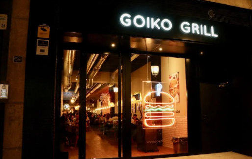 Kevin Bacon Burger at Goiko Grill restaurant