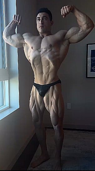 Der Körperbau des Bodybuilders Jorge Tabet