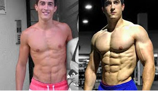 Jorge Tabet, bodybuilder before and after
