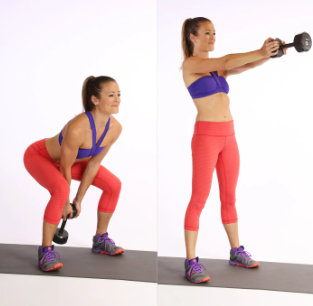 Can do kettlebell swings with a dumbbell