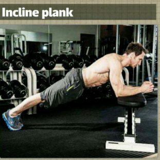 How to do the inclined abdominal plank?