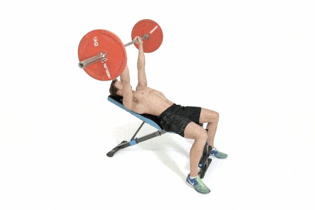 how to do barbell upper chest press correctly
