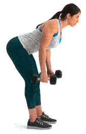How to do a two-handed dumbbell row