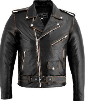 Blouson biker vintage garçon