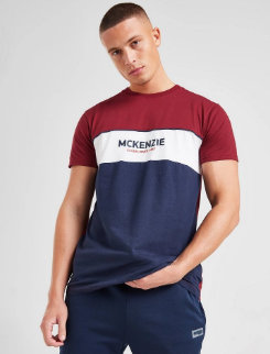 Camiseta Mckenzie JD Sports com faixa branca horizontal