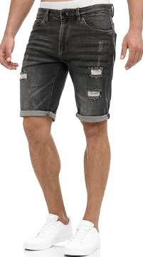 Shorts jeans skinny masculino