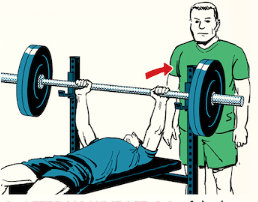 Spotter on bench press 2