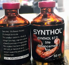 What is Synthol according to Wikipedia?