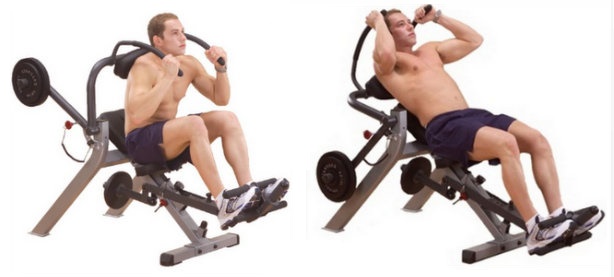 mobile benches workout core at gym