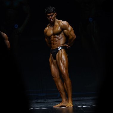 Andoni Fitness nella competizione di bodybuilding