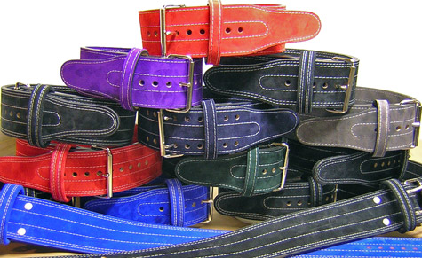 ceintures colorées inzer pour l'haltérophilie