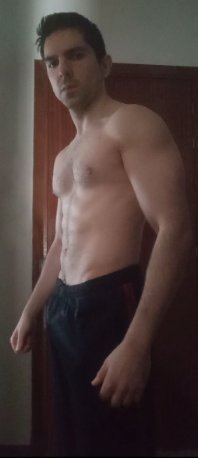 volumen muscular con 67 kg de peso