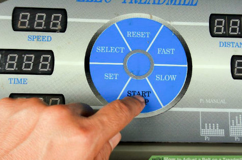cinta de correr, prueba botones consola