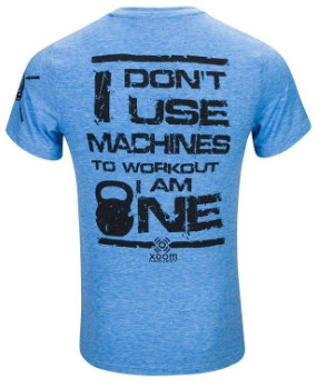 camiseta crossfit no uso máquinas